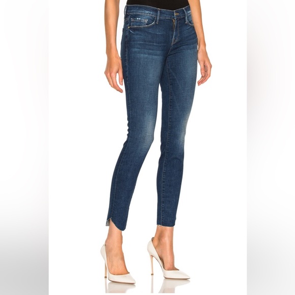 FRAME Denim Le Skinny De Jeanne Tulip Hem in York - EUC - Picture 1 of 10